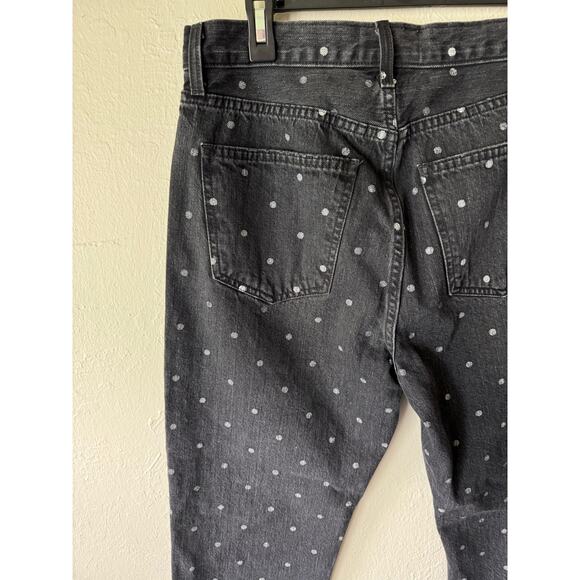 NWT Current/ Elliot The Vintage Slim Polka Dot Cropped Jeans Size 30 - Picture 9 of 10